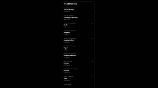 Jessica Wongso Trending Topik di X Jessica Wongso Trending Topik di X