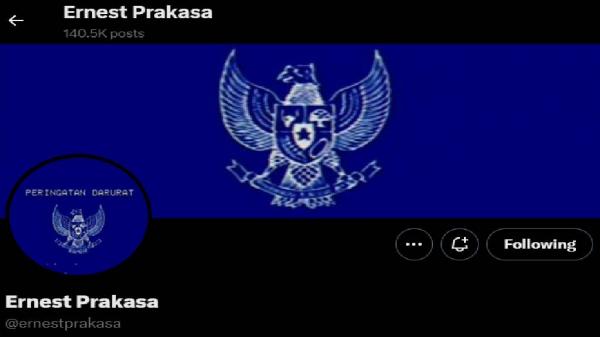 Ernest Prakasa dukung Peringatan Darurat Ernest Prakasa dukung Peringatan Darurat