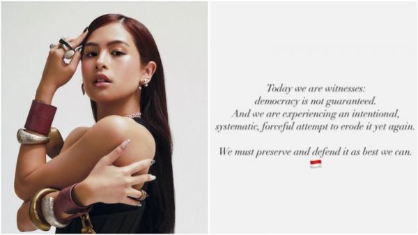 Maudy Ayunda sampaikan pesan agar jaga demokrasi
