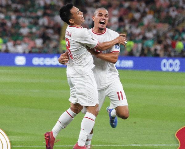 Timnas Indonesia Timnas Indonesia bermain 1-1 lawan Arab Saudi di babak pertama Kualifikasi Piala Dunia 2026. Arab Saudi menyemakan kedudukan di injury time. (foto: TImnas Indonesia)
