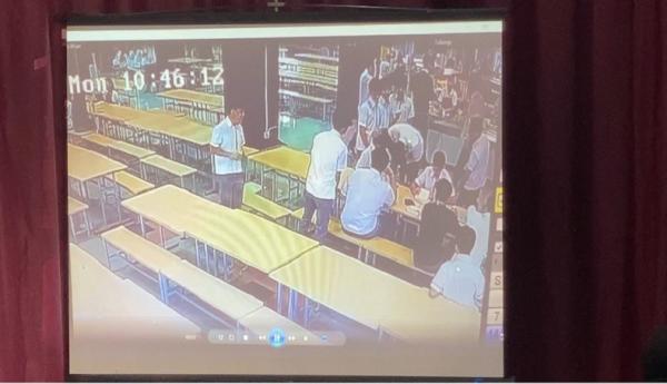 CCTV Binus School Rekaman CCTV di Binus School Simprug, Jakarta Selatan. (Foto MPI).