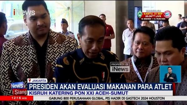 Presiden Jokowi Buka Suara soal Makanan Katering PON XXI Aceh-Sumut