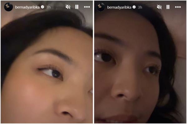 Bernadya memberi komentar Bernadya memberi komentar terkait video viral di media sosial. (Foto: Instagram)