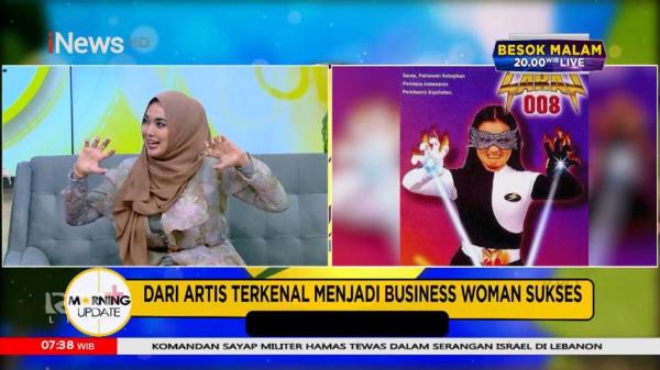 Nadia Stefanie ceritakan momen syuting Saras 008 Nadia Stefanie ceritakan momen syuting Saras 008 yang eksis di era 2000-an di Morning Update iNews TV, Rabu (25/9/2024). (Foto: iNews TV)