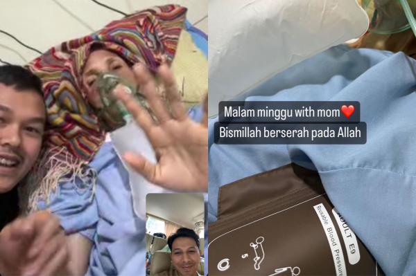 Momen sonny temani ibunda Momen sonny temani ibunda tersayang di rumah sakit. (Foto: Instagram)