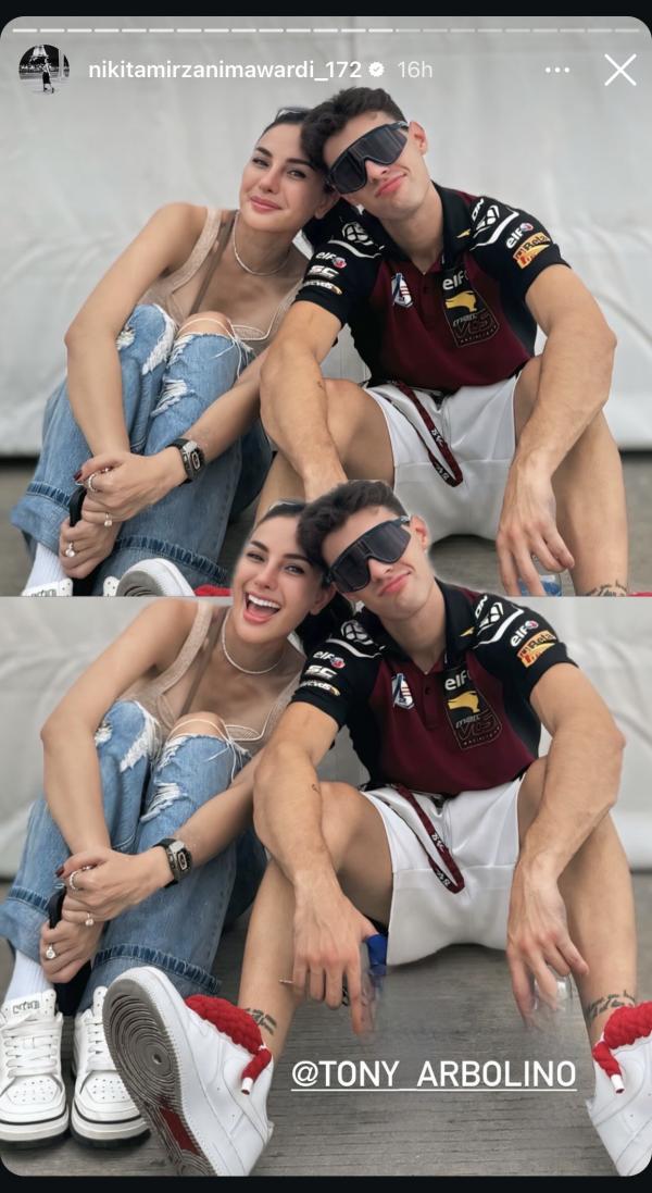 Nikita dan Tony Nikita dan Tony Arbolino di MotoGP Mandalika 2024. (Foto: Instagram)