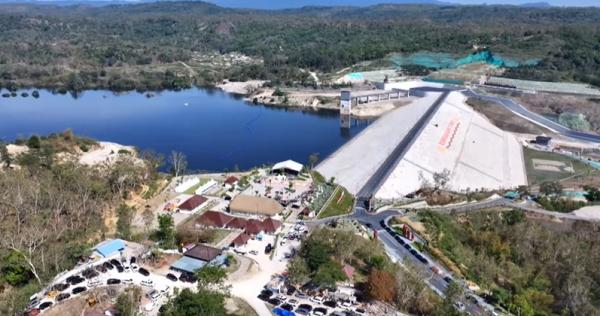 Bendungan Temef Bendungan Temef di Kabupaten Timor Tengah Selatan, Nusa Tenggara Timur (NTT). (Foto: YouTube Sekretariat Presiden)