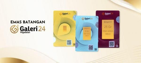 Emas batangan Galeri 24 Emas batangan Galeri 24. (Foto: dok Pegadaian)