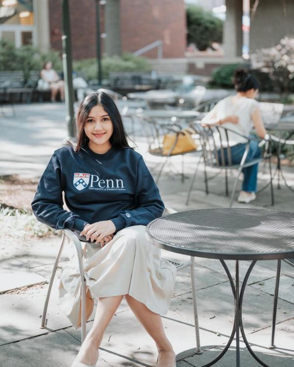Erina Gudono di AS Erina Gudono foto di area kampus di Amerika Serikat. (Foto: Instagram)