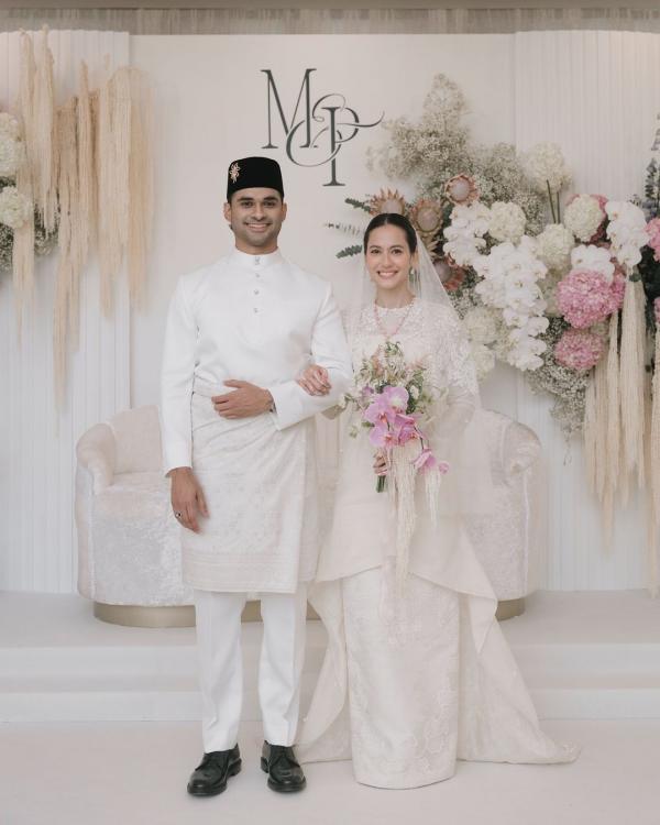 Pevita Nikah Pevita Pearce dan suami. (Foto: Instagram)