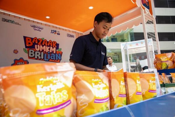 Bazaar UMKM BRI Salah satu tenant UMKM dalam Bazaar UMKM BRILiaN. (Foto: Dok. BRI)