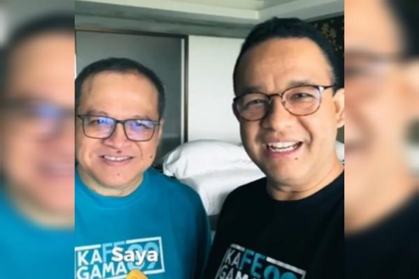 Anies Pak Prabowo Anies Baswedan bersama temannya Pak Prabowo alias Ibob (Foto: Ist)