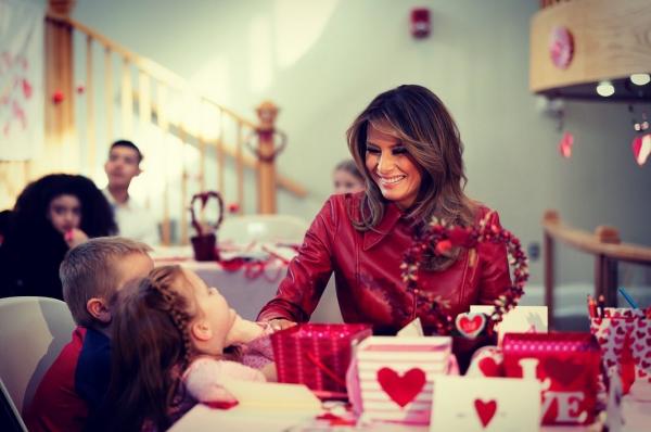 Melania Melania Trump rayakan Hari Valentine bersama anak-anak. (Foto: Instagram)