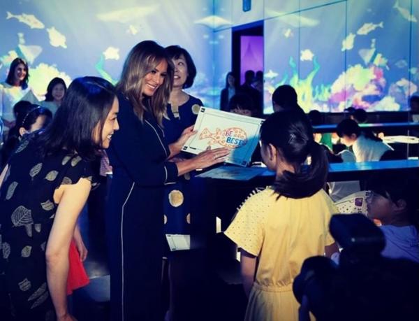 Melania Be Best Melania Trump di acara Be Best. (Foto: Instagram)