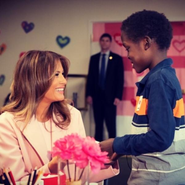 Melania Valentine Melania Trump rayakan Hari Valentine bersama anak-anak. (Foto: Instagram)