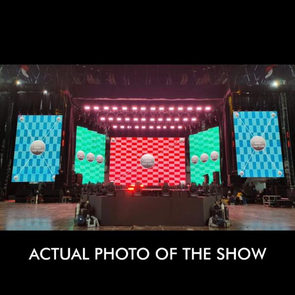 Penampakan panggung konser Dua Lipa buatan Mata Elang Productions. (Foto: Instagram)