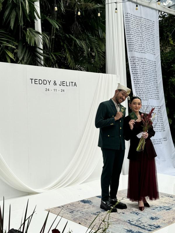 Teddy dan Jelita menikah Teddy dan Jelita. (Foto: X)