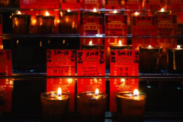 Vihara Dharma Jaya Toa Se Bio Surat lilin yang ada di Vihara Dharma Jaya Toa Se Bio, Glodok, Jakarta Barat. (Foto: Istimewa)