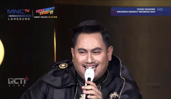 King Nassar di Anugerah Dangdut Indonesia 2024. (Foto: MNCTV)