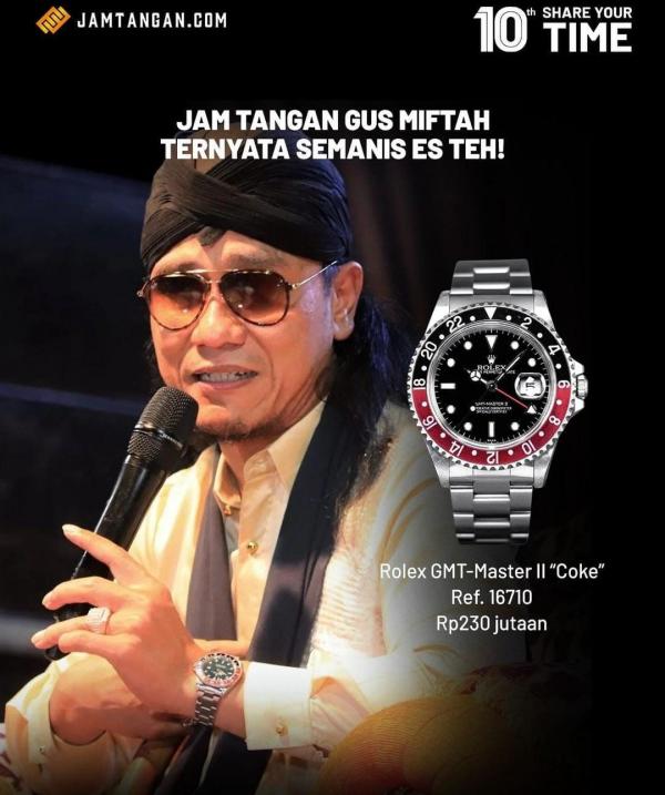 Gus Miftah pakai jam tangan mewah Gus Miftah pakai jam tangan mewah. (Foto: X)