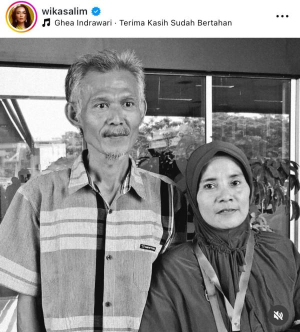 Foto kedua orangtua Wika Salim. (Foto: Instagram)