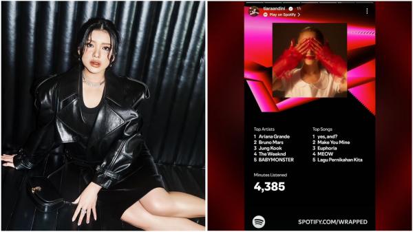 Tiara Andini Spotify Wrapped. (Foto: Instagram)