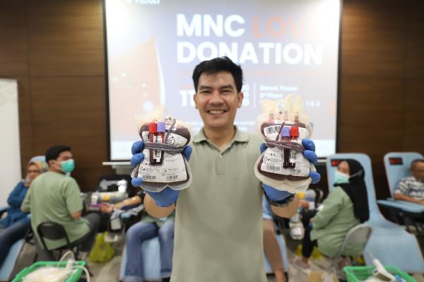 Kantong Darah MNC Love Donation, kerjasama MNC Peduli dan RSCM. (Foto: Ravie Wardani)