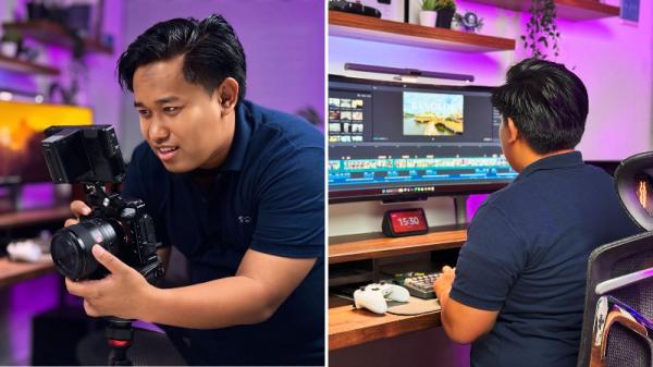 Proses Membuat Konten AD REVIEW. (Foto: ist)