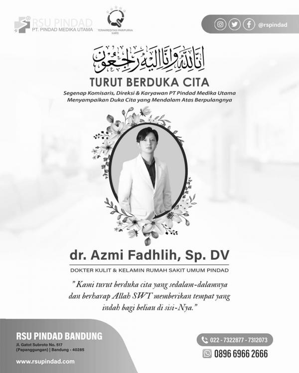 Dokter Azmi Dokter Azmi Fadhlih meninggal dunia. (Foto: Instagram)