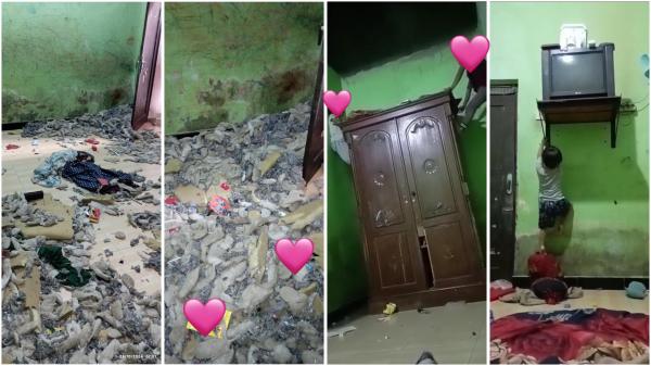 Kondisi rumah ibu muda yang viral Kondisi rumah ibu muda yang viral di X. (Foto: X)