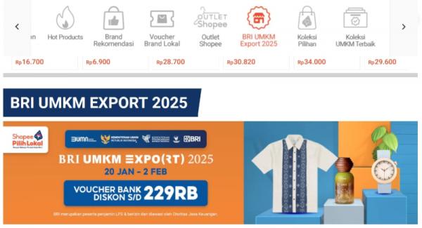 Promo BRI UMKM EXPO(RT) 2025. (Foto: dok BRI)