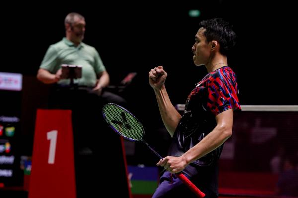 Tunggal Putra Indonesia, Jonatan Christie. (Foto: MPI/Aldhi Chandra)
