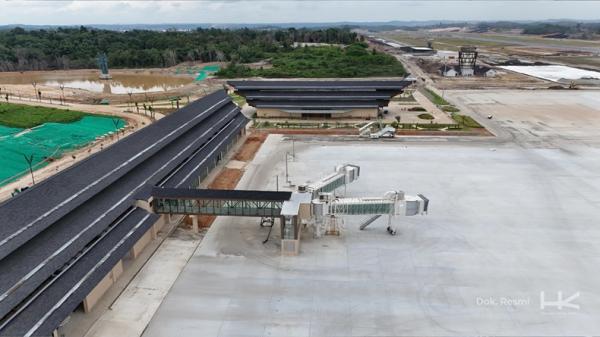 Bandara VVIP IKN 2 Penampakan terminal Bandara VVIP IKN. (Foto: Hutama Karya)