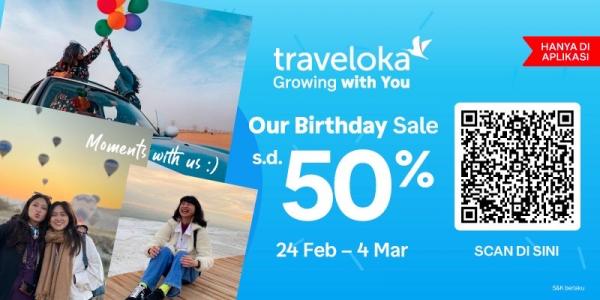 Promo Ulang Tahun Traveloka Promo Ulang Tahun Traveloka. (Foto: dok Traveloka)