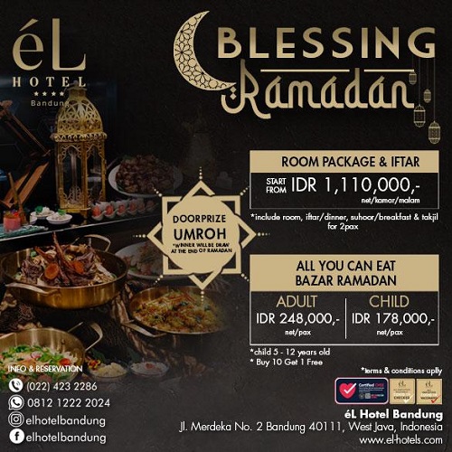 Blessing Ramadan éL Hotel Bandung Blessing Ramadan éL Hotel Bandung. (Foto: dok éL Hotel)
