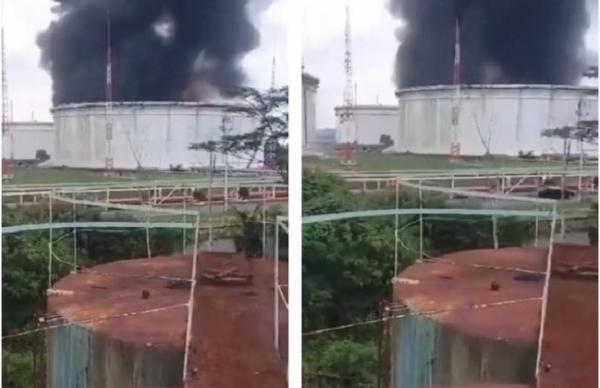 Kebakaran kilang di Cilacap terjadi saat pelaksanaan kegiatan pembersihan tangki yang sedang tidak aktif dipergunakan. (Foto: X)
