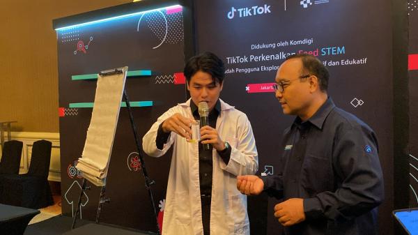 Konten edukasi Salah satu konten edukasi yang ditawarkan TikTok. (Foto: Muhamad Fadli Ramadan)