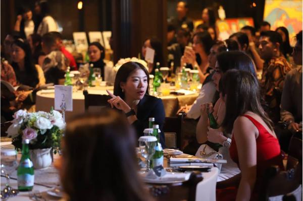 Clarissa Tanoesoedibjo di acara Gala of Hope persembahan Vision+ dengan Liberty Society. (Foto: Annastasya Rizqa)