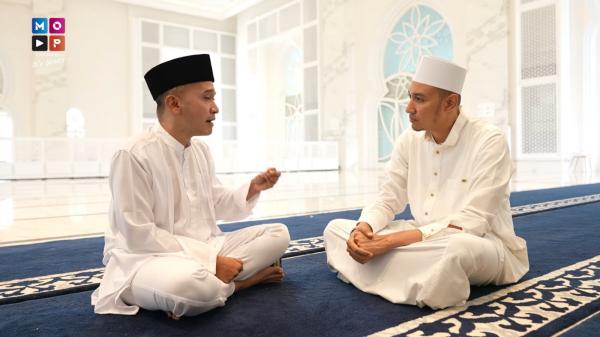 Ruben dan Habib Momen Ruben Onsu ceritakan kehidupannya di hadapan Habib Usman bin Yahya usai mualaf. (Foto: Youtube)