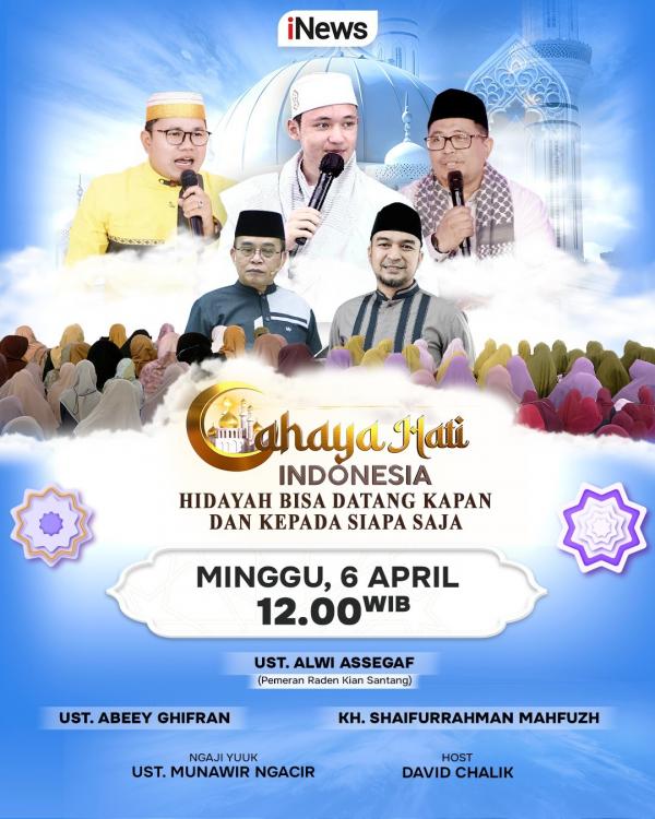 Cahaya Hati Indonesia siang ini, Minggu 6 April 2025. (Foto: iNews)
