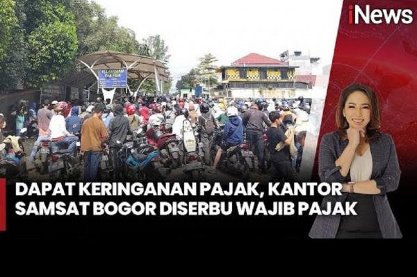 Kantor Samsat Bogor Diserbu Warga, Rela Antre Berjam-jam Demi Dapat Keringanan Pajak