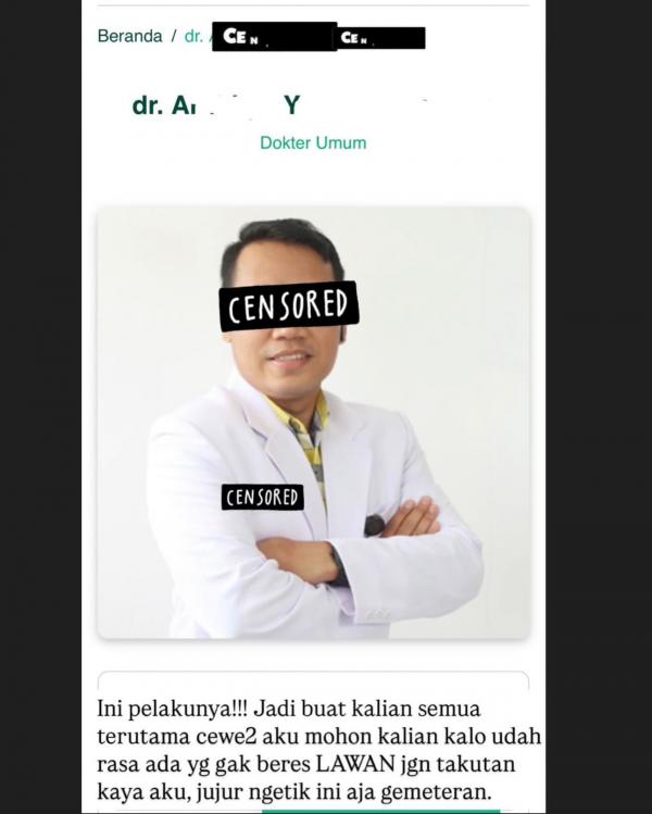 Dokter Umum Dokter umum yang diduga melakukan pelecehan seksual di Malang. (Foto: Instagram)