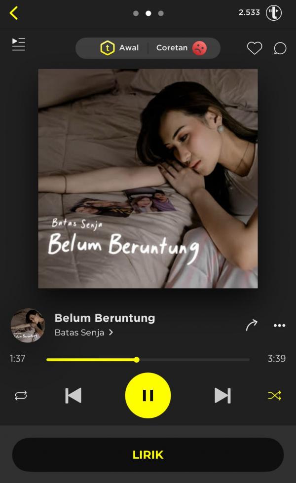 Lagu Belum Beruntung dari Bata Senja bisa didownload di TREBEL Music. (Foto: TREBEL Music)