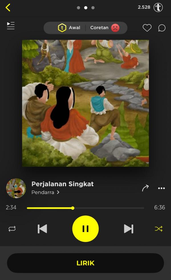 Lagu Perjalanan Singkat di TREBEL Music. (Foto: Trebel Music)