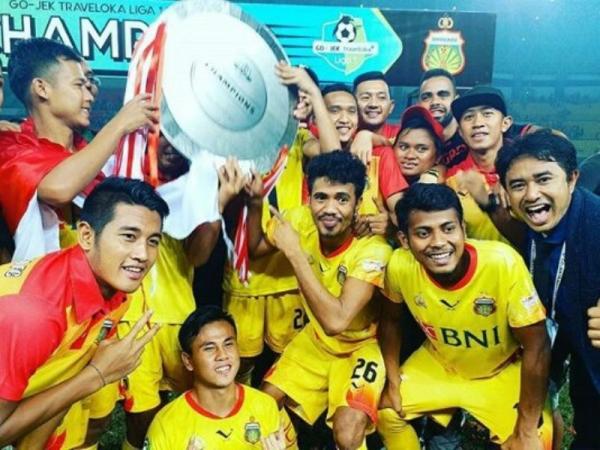 Bhayangkara FC juara Liga 1 2017. (Foto: Liga 1) Bhayangkara FC juara Liga 1 2017. (Foto: Liga 1)