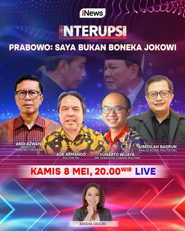 Interupsi Malam Ini: Prabowo: Saya Bukan Boneka Jo Interupsi Malam IniInterupsi Malam Ini: Prabowo: Saya Bukan Boneka Jowi