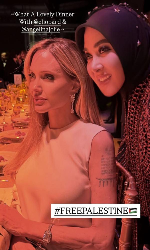 Syahrini dan Angelina Jolie Syahrini dan Angelina Jolie di Cannes Film Festival 2025. (Foto: Instagram)
