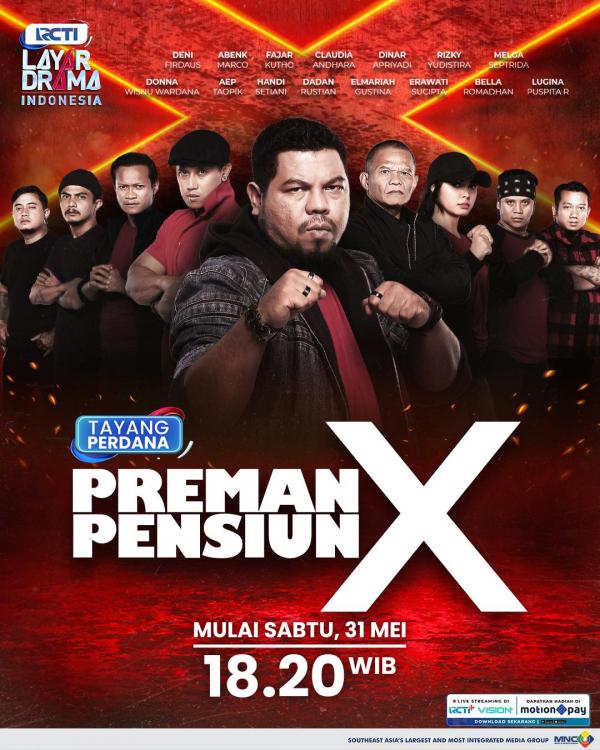 Sinetron Preman Pensiun X Layar drama Preman Pensiun X. (Foto: RCTI)