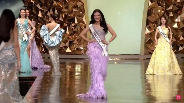 Monica di Miss World 2025 Miss Indonesia 2024 Monica Kezia Sembiring di Miss World 2025. (Foto: Youtube)