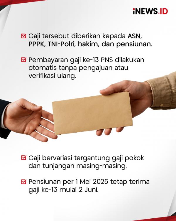 Simak! Segini Besaran Gaji ke-13 Simak! Segini Besaran Gaji ke-13 PNS yang Mulai Cair Hari Ini